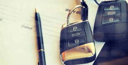 Document of car registration in Dubai