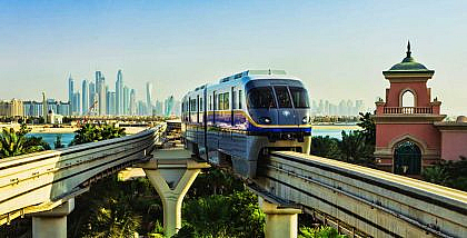 Monorail station in Palm Jumeirah