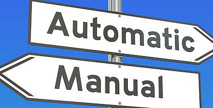 Automatic and manual written on signboards