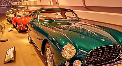 Historical cars on display at the Car Museum Abu Dhabi