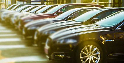 Luxury cars parked in the car parking