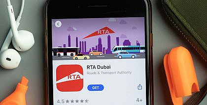 RTA Dubai app on mobile