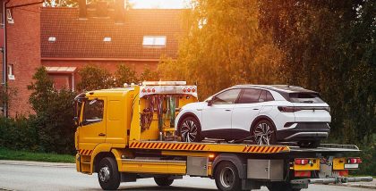 car being impounded by authorities