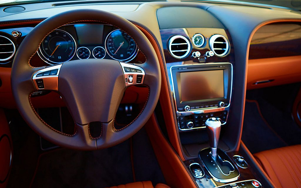 electric power steering system in a luxury car