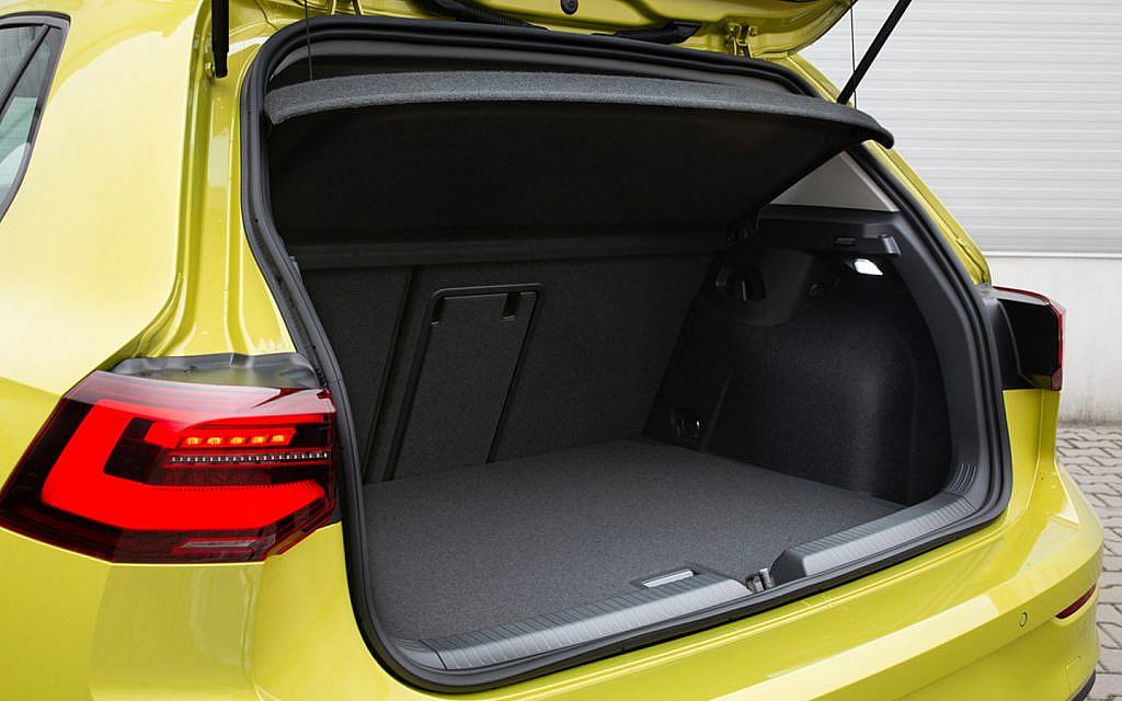 A clean trunk of a car