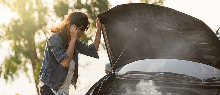 A car on the side of the road