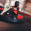 Go-kart on an indoor track
