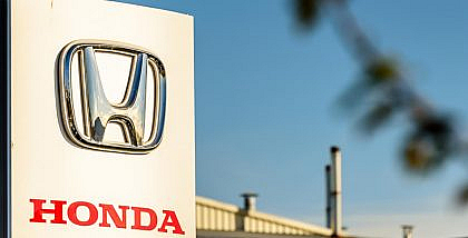 Honda logo on a billboard