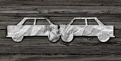 Car accident involving two cars