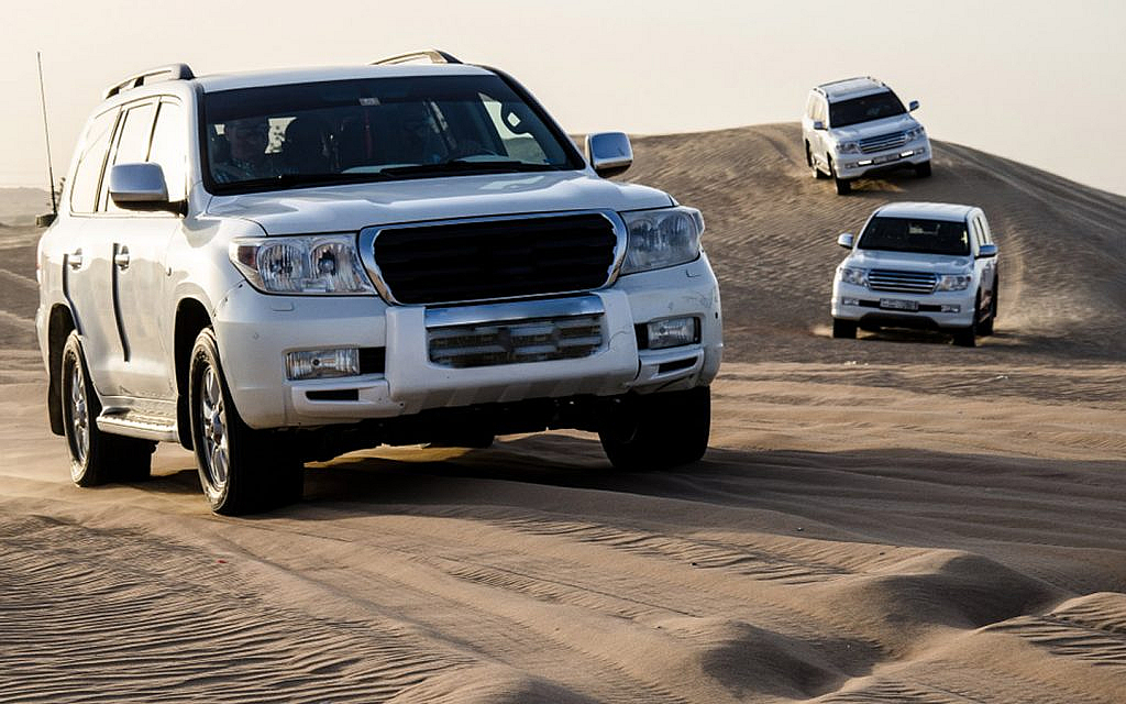Cars in desert safari