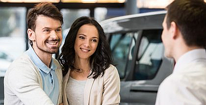a car getting sold