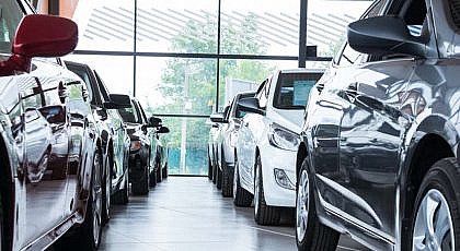A car showroom