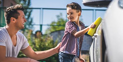 car cleaning kit at home