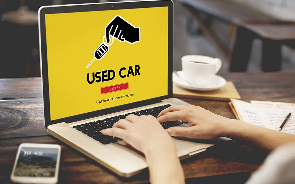 Person finding used cars online