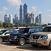 Several cars parked in a parking lot