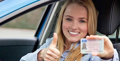 obtaining driving license after completing driving course