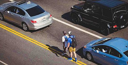 Jaywalking on UAE roads violating traffic rules
