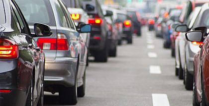stay calm in a traffic jam