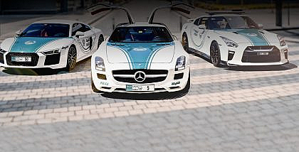 أفخم سيارات شرطة دبي