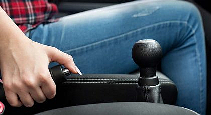 emergency brake in a car