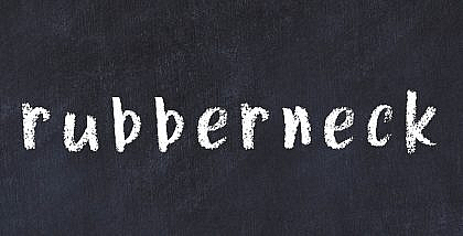 rubbernecking during driving