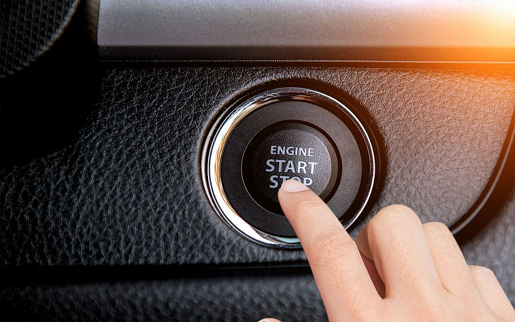 Push ignition to start an engine