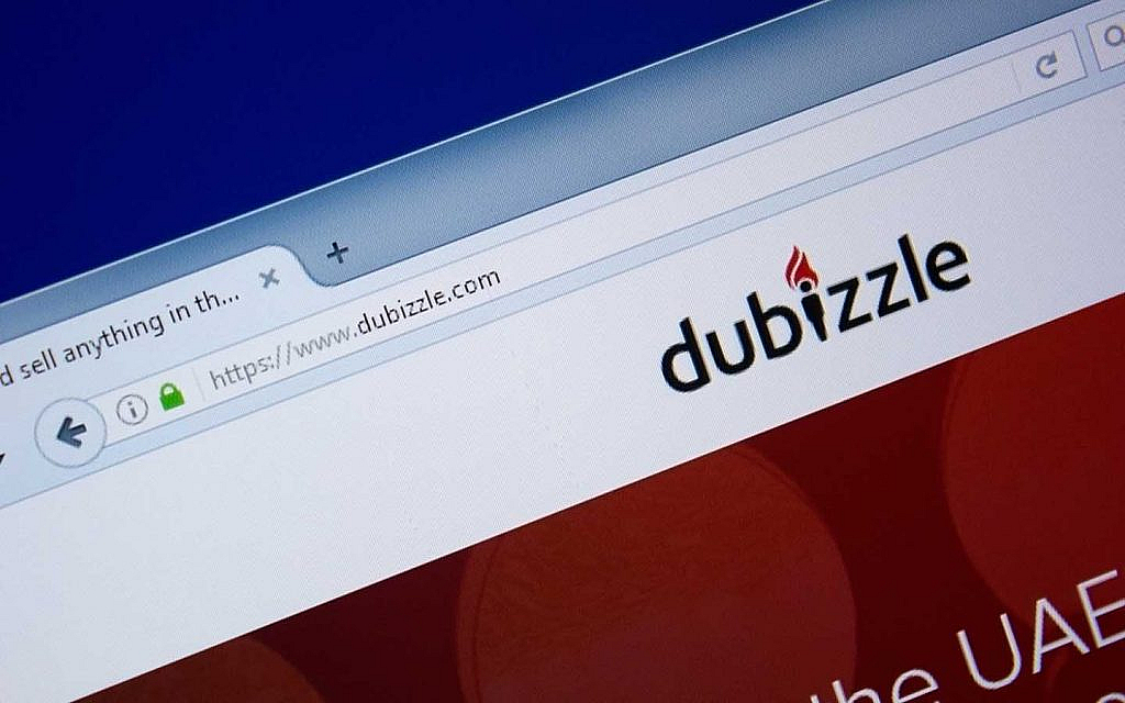 User browsing dubizzle website