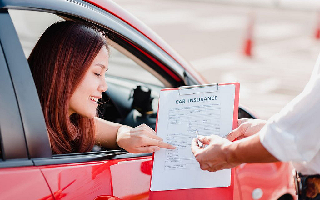 A car insurance document