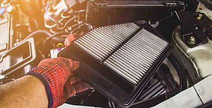 Information on how to change a car's air filter