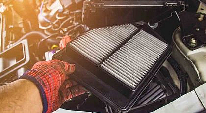 Information on how to change a car's air filter