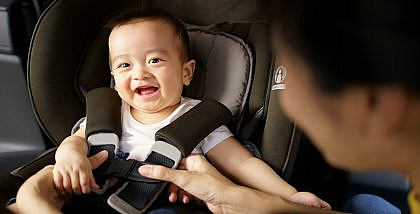 child seat in car