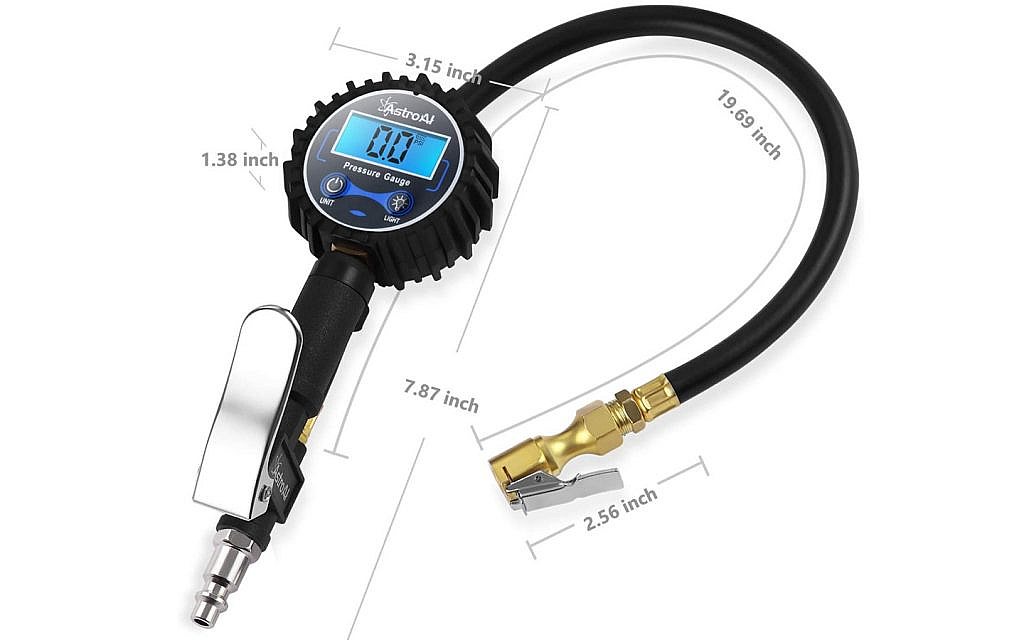 ASTROAI DIGITAL TYRE INFLATOR WITH PRESSURE GAUGE 