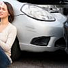 scene of a rental car accident in Dubai