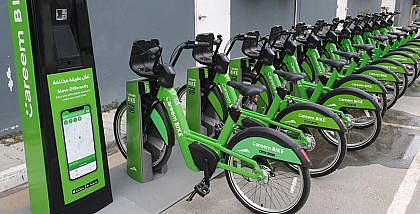 Careem Bike at a Careem bike station