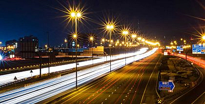 road markings in the UAE