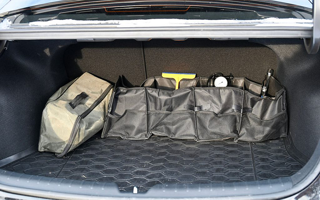 foldable organiser for car trunk