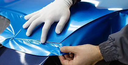 vinyl wrap on car