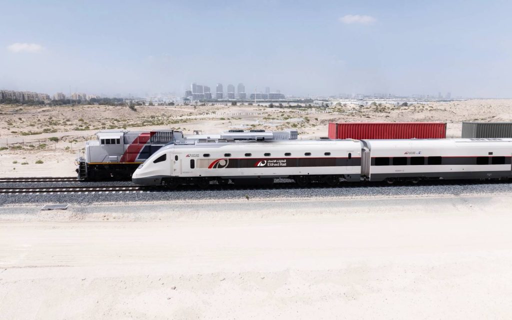 Etihad Rail stations in the UAE connect major hubs