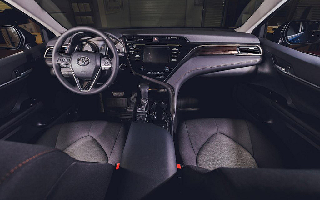 Interior of a Toyota Camry is very stylish and roomy