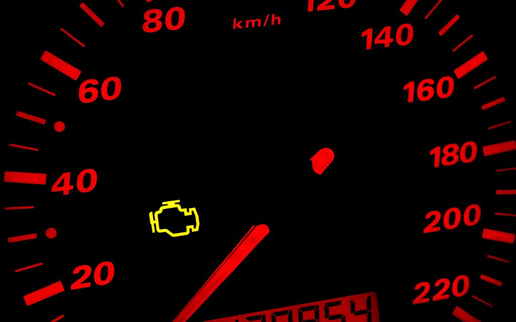check engine light on