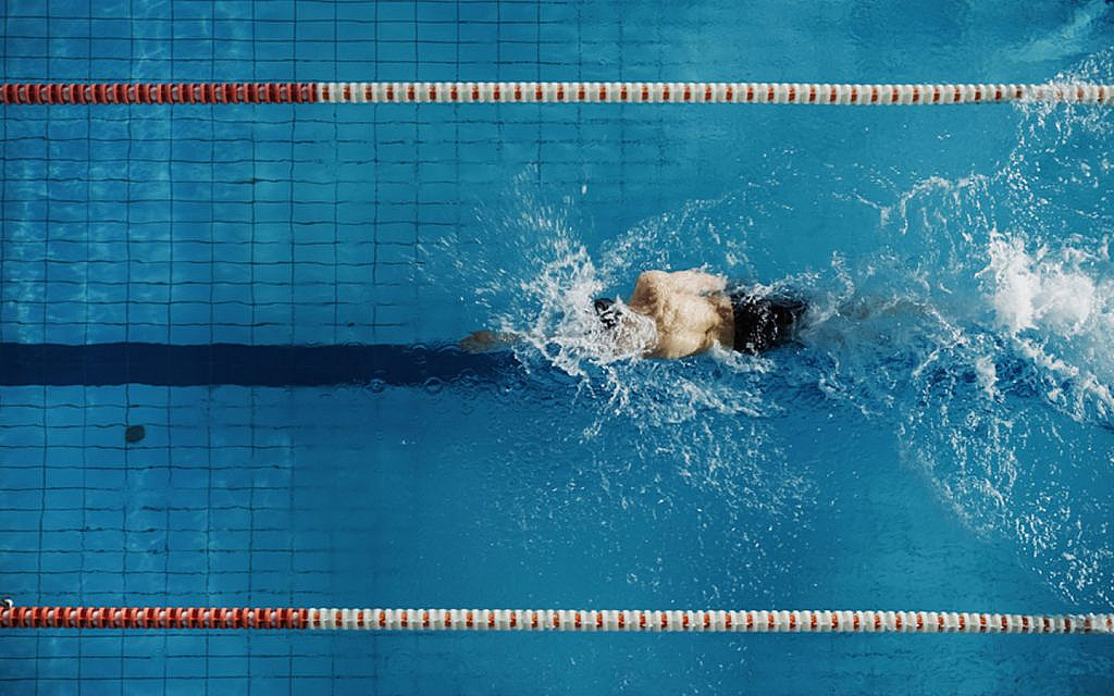 Swimming at Yas Marina