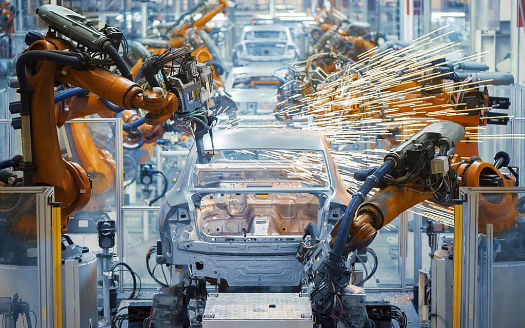 high-tech assembly line