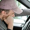 Bored man thinking how he can eliminate boredom during ev recharge