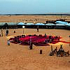 A view of desert safari in Abu Dhabi