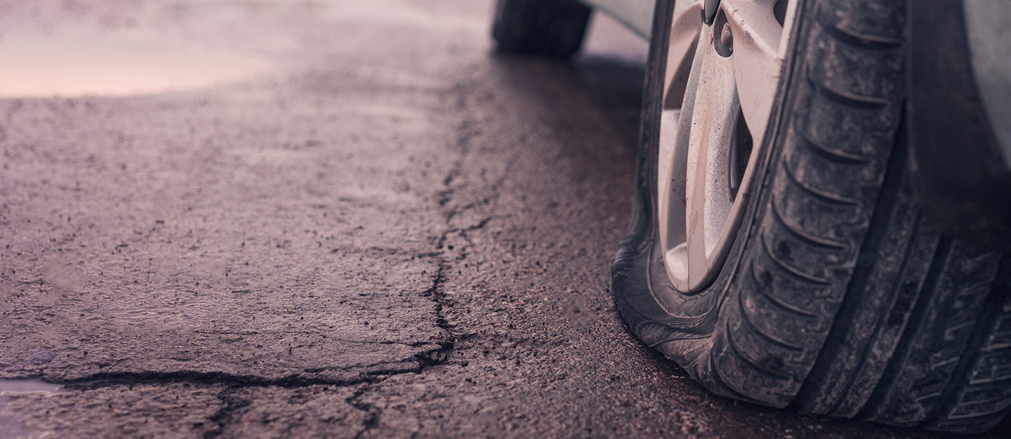 prepare for a flat tyre
