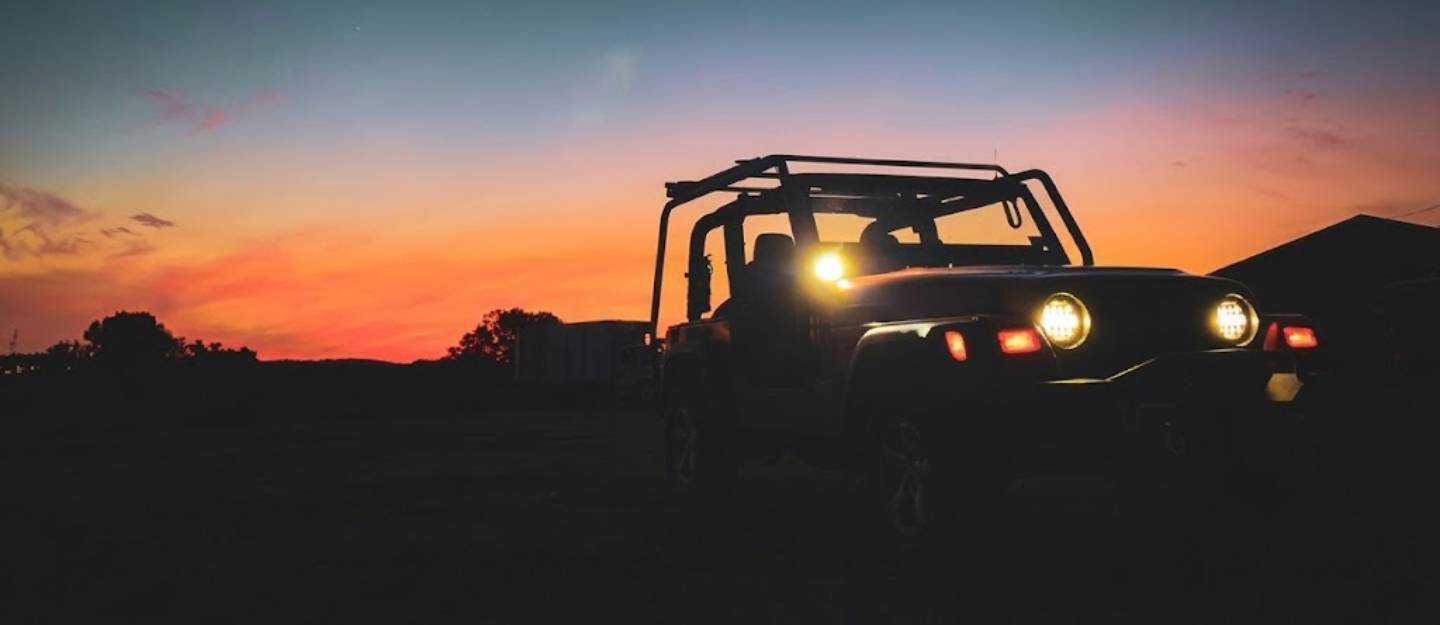jeep in the desert