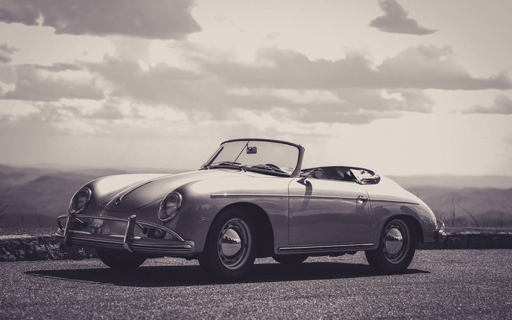 One of the old models of Porsche