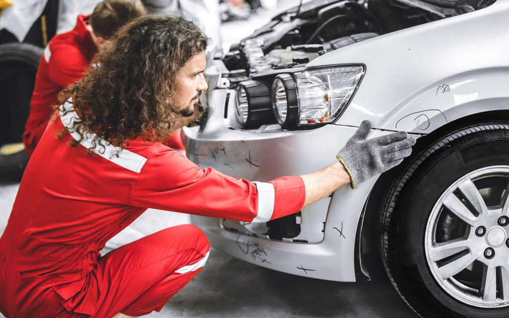 Auto experts can quickly inspect and repair bumper gaps which are mendable