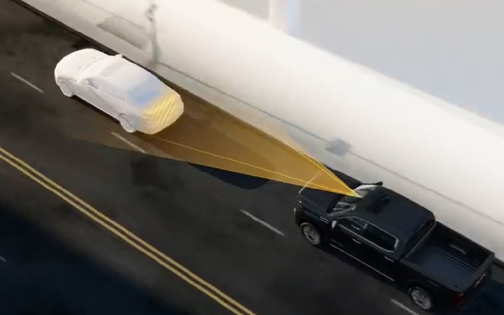 Function of following distance indicator in GMC Safety