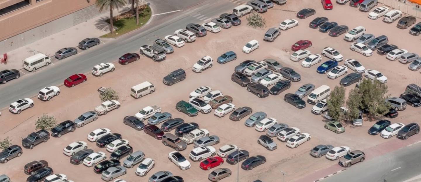 Ariel view of Parking
